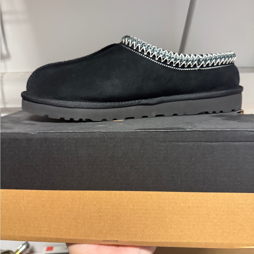 UGG Black Tasman Slip-On Shoes